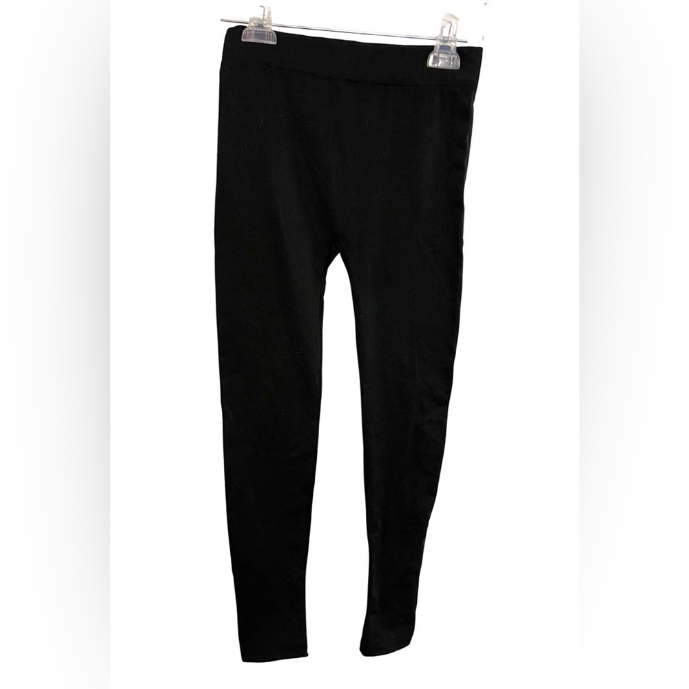 Black Fleeced Lined Leggings